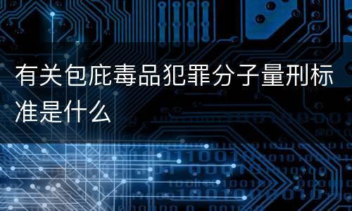 有关包庇毒品犯罪分子量刑标准是什么
