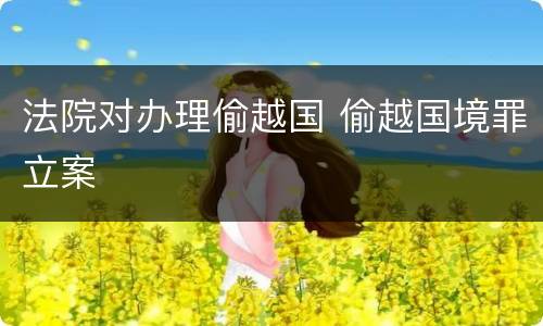 法院对办理偷越国 偷越国境罪立案