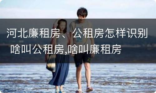 河北廉租房、公租房怎样识别 啥叫公租房,啥叫廉租房