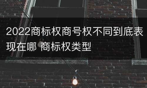 2022商标权商号权不同到底表现在哪 商标权类型