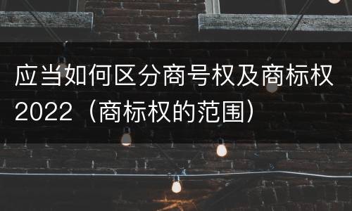应当如何区分商号权及商标权2022（商标权的范围）