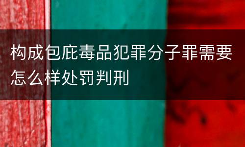 构成包庇毒品犯罪分子罪需要怎么样处罚判刑