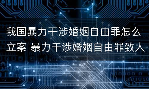 我国暴力干涉婚姻自由罪怎么立案 暴力干涉婚姻自由罪致人死亡定什么罪