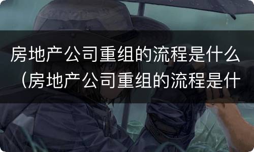 房地产公司重组的流程是什么（房地产公司重组的流程是什么意思）