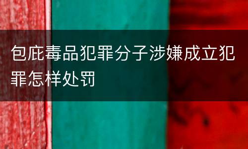 包庇毒品犯罪分子涉嫌成立犯罪怎样处罚