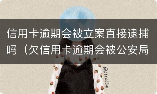 信用卡逾期会被立案直接逮捕吗（欠信用卡逾期会被公安局抓吗）