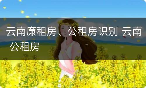 云南廉租房、公租房识别 云南 公租房