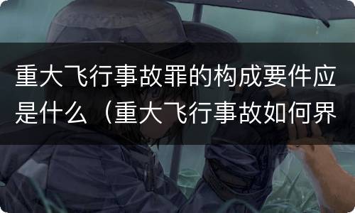 重大飞行事故罪的构成要件应是什么（重大飞行事故如何界定）