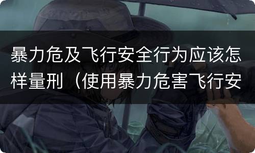 暴力危及飞行安全行为应该怎样量刑（使用暴力危害飞行安全罪的主要特征）