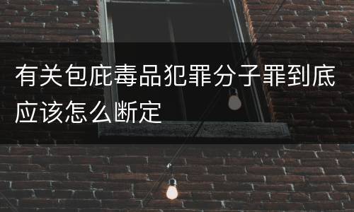 有关包庇毒品犯罪分子罪到底应该怎么断定