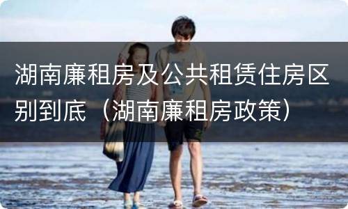 湖南廉租房及公共租赁住房区别到底（湖南廉租房政策）