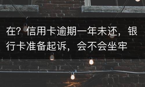 在？信用卡逾期一年未还，银行卡准备起诉，会不会坐牢