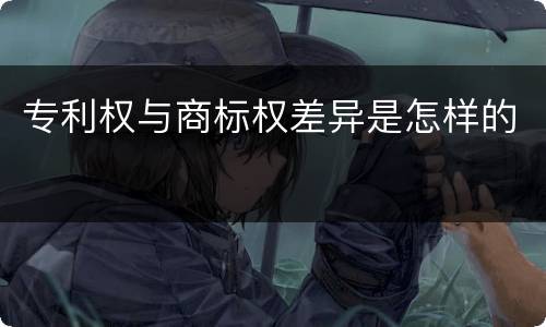 专利权与商标权差异是怎样的