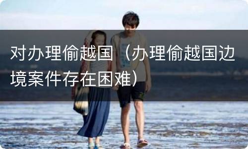 对办理偷越国（办理偷越国边境案件存在困难）