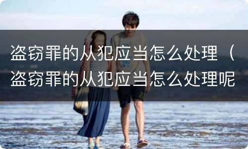 盗窃罪的从犯应当怎么处理（盗窃罪的从犯应当怎么处理呢）