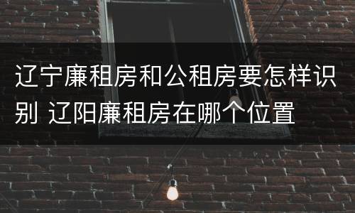 辽宁廉租房和公租房要怎样识别 辽阳廉租房在哪个位置