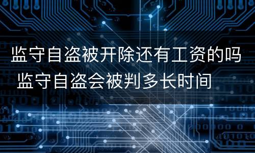 监守自盗被开除还有工资的吗 监守自盗会被判多长时间