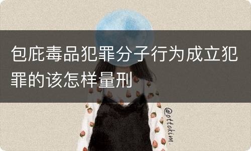 包庇毒品犯罪分子行为成立犯罪的该怎样量刑