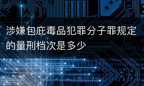 涉嫌包庇毒品犯罪分子罪规定的量刑档次是多少