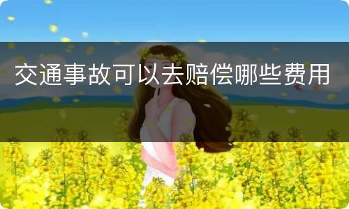 交通事故可以去赔偿哪些费用