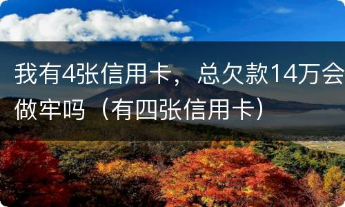 我有4张信用卡，总欠款14万会做牢吗（有四张信用卡）