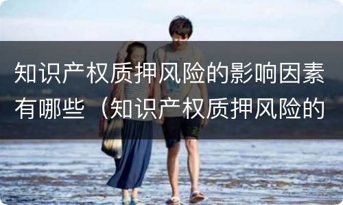 知识产权质押风险的影响因素有哪些（知识产权质押风险的影响因素有哪些呢）
