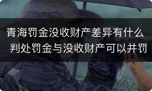 青海罚金没收财产差异有什么 判处罚金与没收财产可以并罚吗