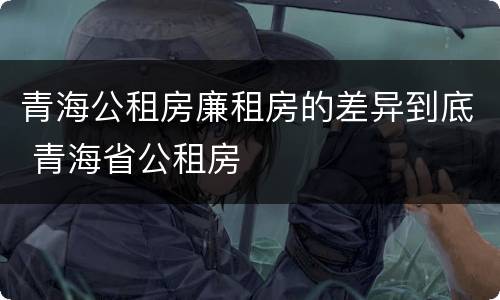 青海公租房廉租房的差异到底 青海省公租房