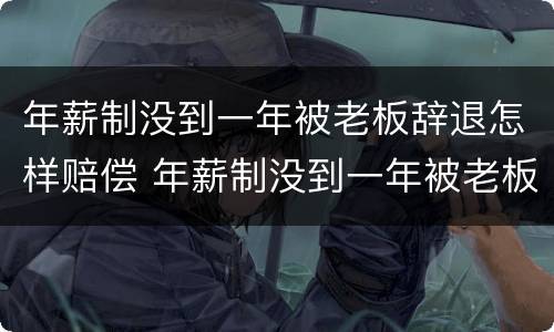 年薪制没到一年被老板辞退怎样赔偿 年薪制没到一年被老板辞退怎样赔偿呢