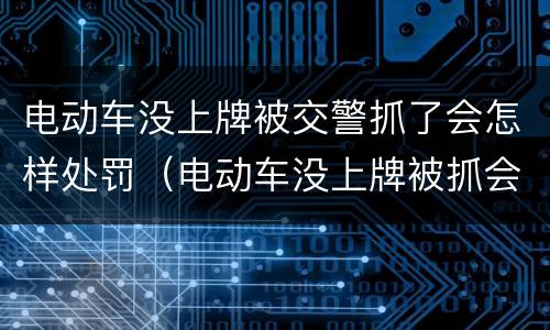 电动车没上牌被交警抓了会怎样处罚（电动车没上牌被抓会怎么样）