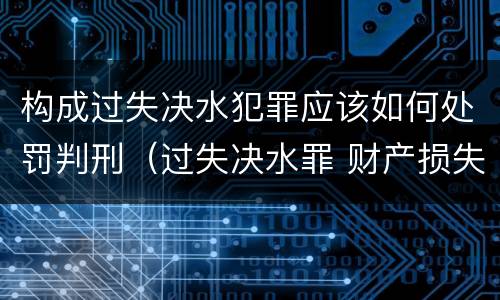 构成过失决水犯罪应该如何处罚判刑（过失决水罪 财产损失标准）