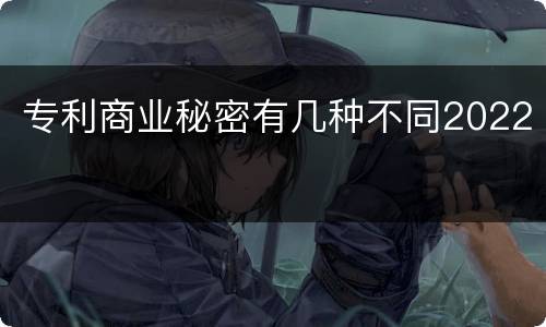 专利商业秘密有几种不同2022