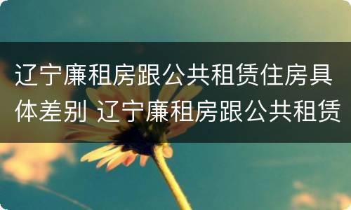 辽宁廉租房跟公共租赁住房具体差别 辽宁廉租房跟公共租赁住房具体差别在哪