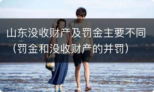 山东没收财产及罚金主要不同（罚金和没收财产的并罚）