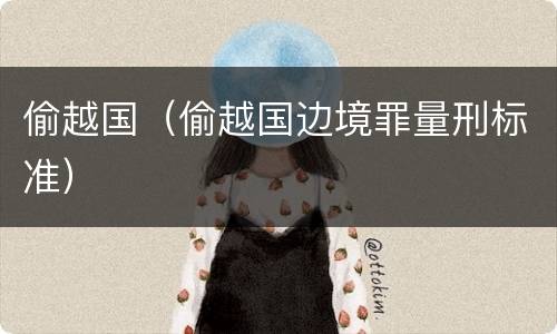 偷越国（偷越国边境罪量刑标准）