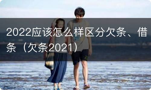 2022应该怎么样区分欠条、借条（欠条2021）