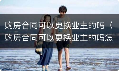 购房合同可以更换业主的吗（购房合同可以更换业主的吗怎么办）