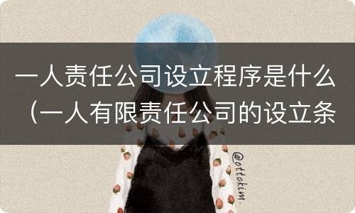 一人责任公司设立程序是什么（一人有限责任公司的设立条件和程序）