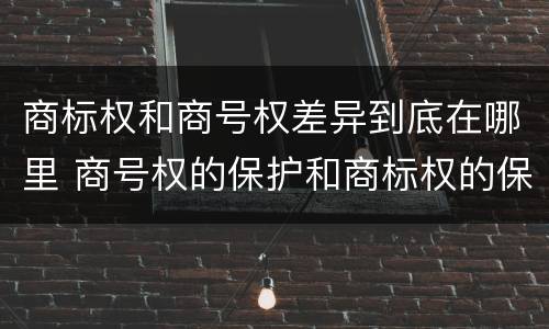 商标权和商号权差异到底在哪里 商号权的保护和商标权的保护一样是全国性范围的