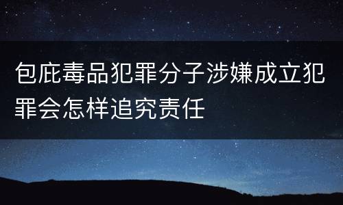 包庇毒品犯罪分子涉嫌成立犯罪会怎样追究责任