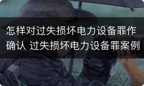 怎样对过失损坏电力设备罪作确认 过失损坏电力设备罪案例