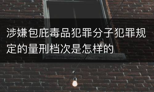 涉嫌包庇毒品犯罪分子犯罪规定的量刑档次是怎样的