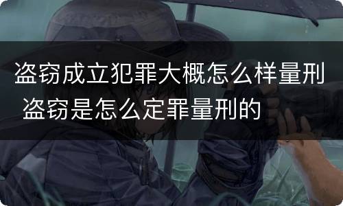 盗窃成立犯罪大概怎么样量刑 盗窃是怎么定罪量刑的