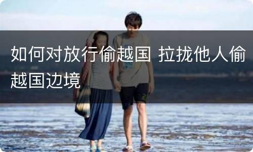 如何对放行偷越国 拉拢他人偷越国边境