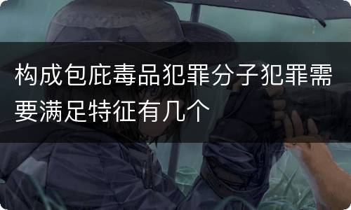 构成包庇毒品犯罪分子犯罪需要满足特征有几个