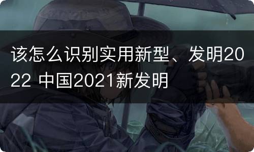该怎么识别实用新型、发明2022 中国2021新发明