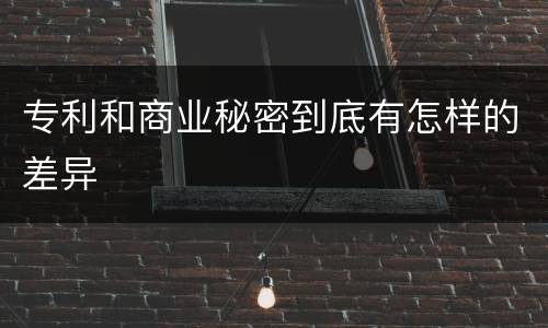 专利和商业秘密到底有怎样的差异