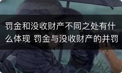 罚金和没收财产不同之处有什么体现 罚金与没收财产的并罚