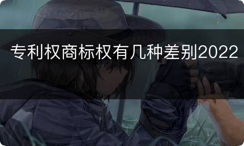 专利权商标权有几种差别2022