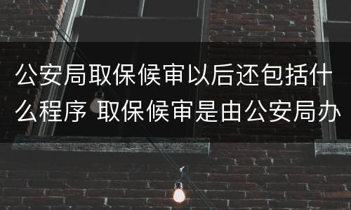 公安局取保候审以后还包括什么程序 取保候审是由公安局办理吗